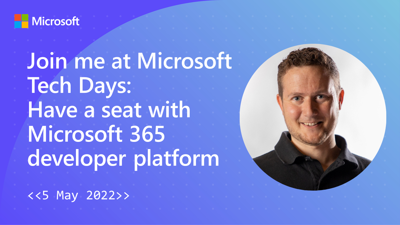 Techdays Banner - Albert-Jan Schot