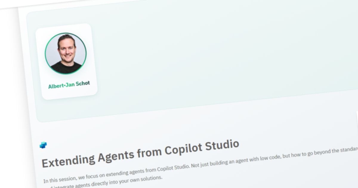 Extending Agents from Copilot Studio
