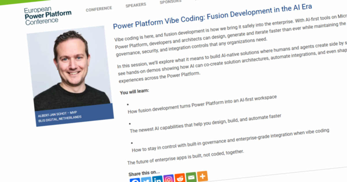 Power Platform Vibe coding Fusion Development in the AI era