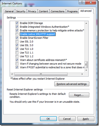 Uncheck box