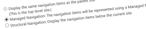 Custom web templates and confusing Managed Navigation header image