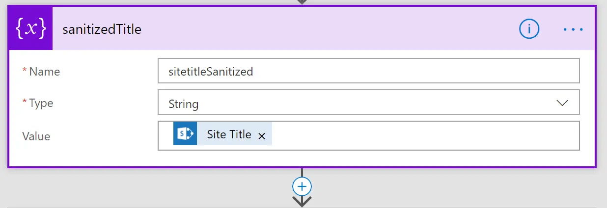 Flow step 1: Create new variable