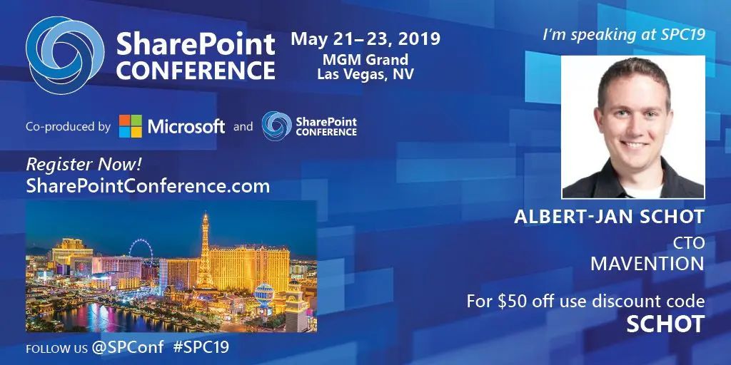 Speaking at the SharePoint Conference 2019