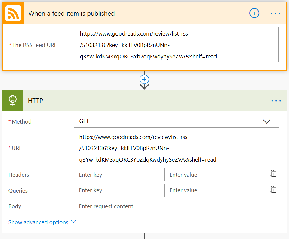 Flow trigger and action to retrieve data
