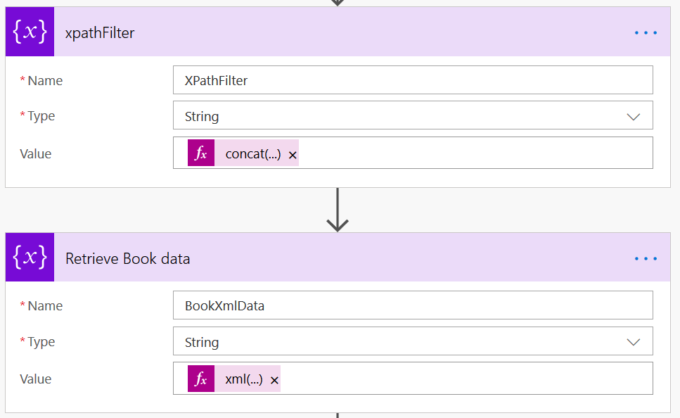 Flow action to filter data