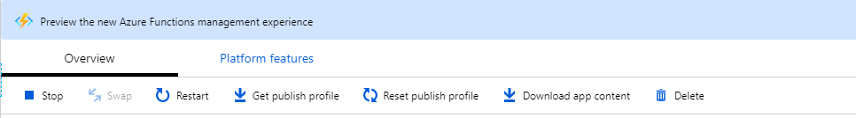 Azure Functions Preview