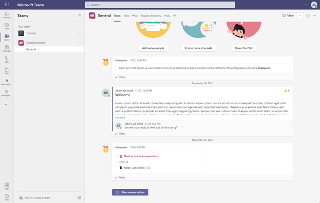 Microsoft Teams Channel Adaptive Card
