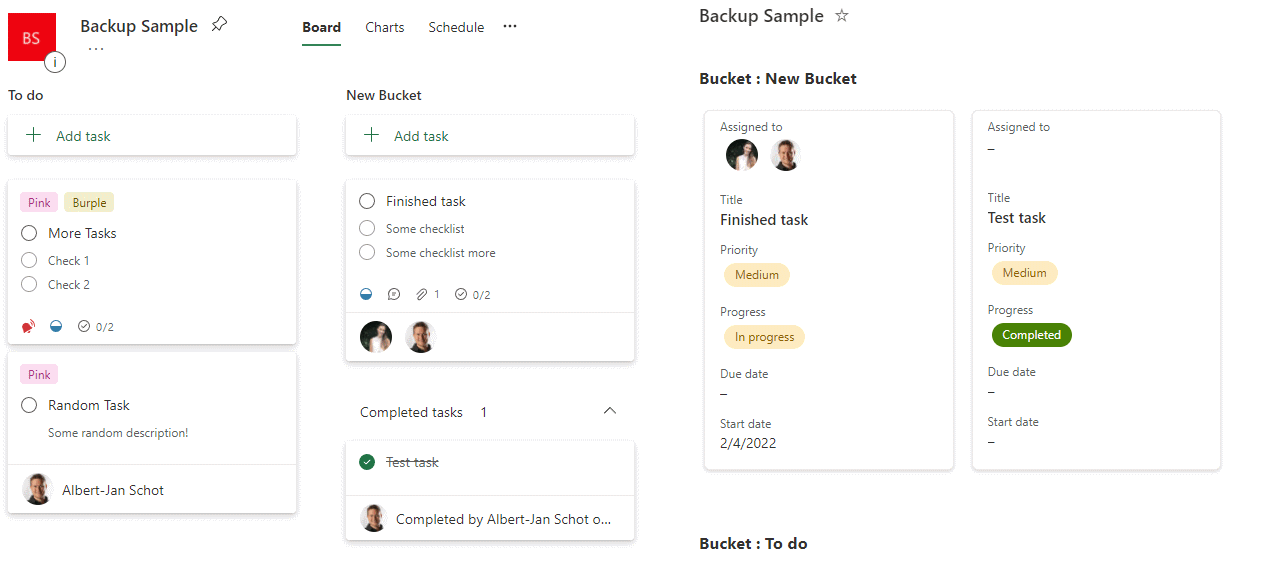 Planner tasks in SharePoint List