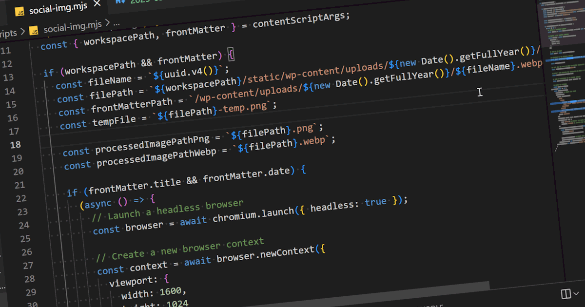 Code your blog header image using Front Matter